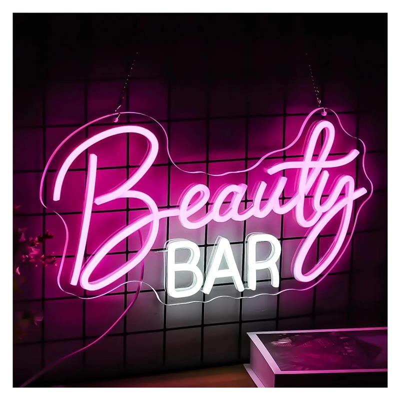 Beauty Makeup Wallpaper - Luminária de néon para decoração de