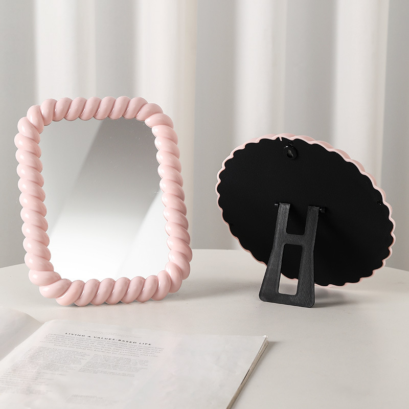 Beauty Makeup Hd - Folding Standing Portable Travel Hand Mirror,