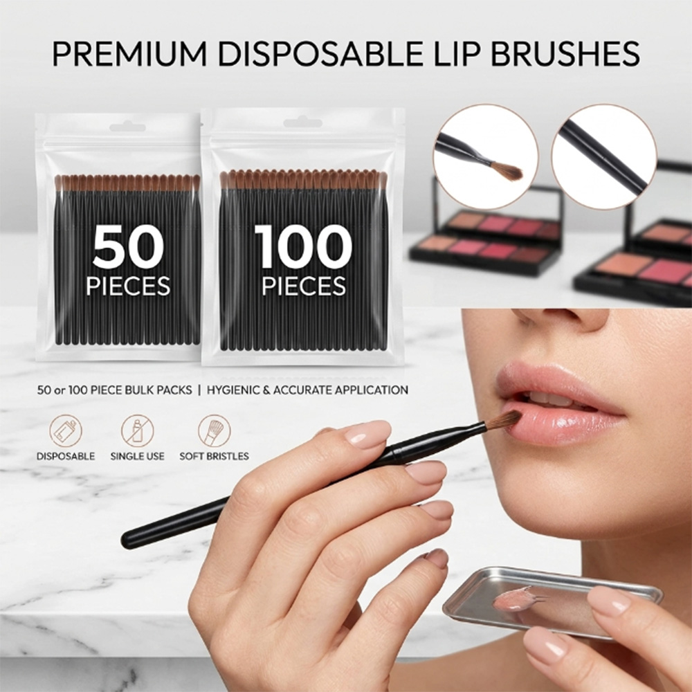 Beauty Of Makeup - Conjunto de 50/100 Pincéis Descartáveis para