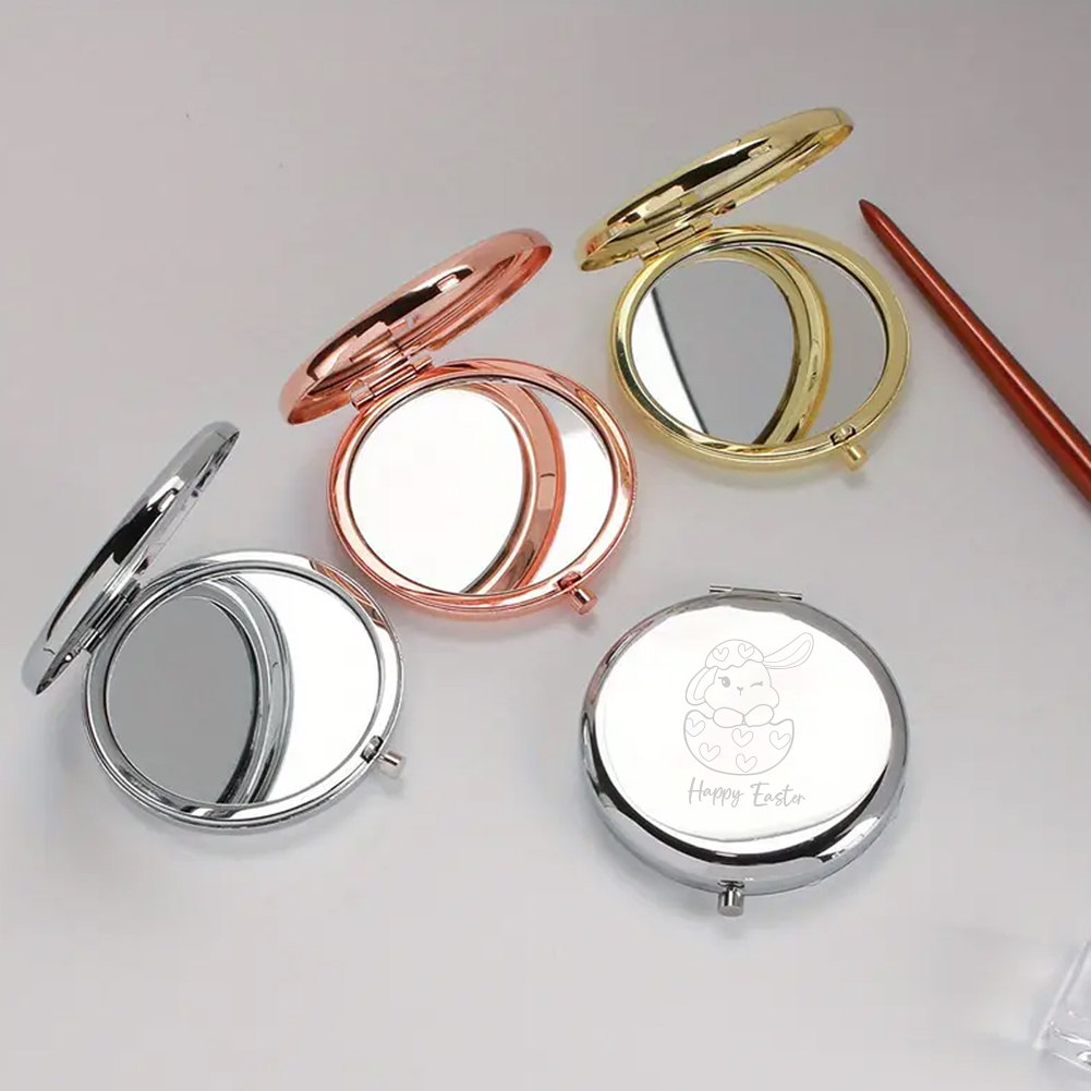 Beauty Of Makeup - Espelho de bolso com texto personalizado,