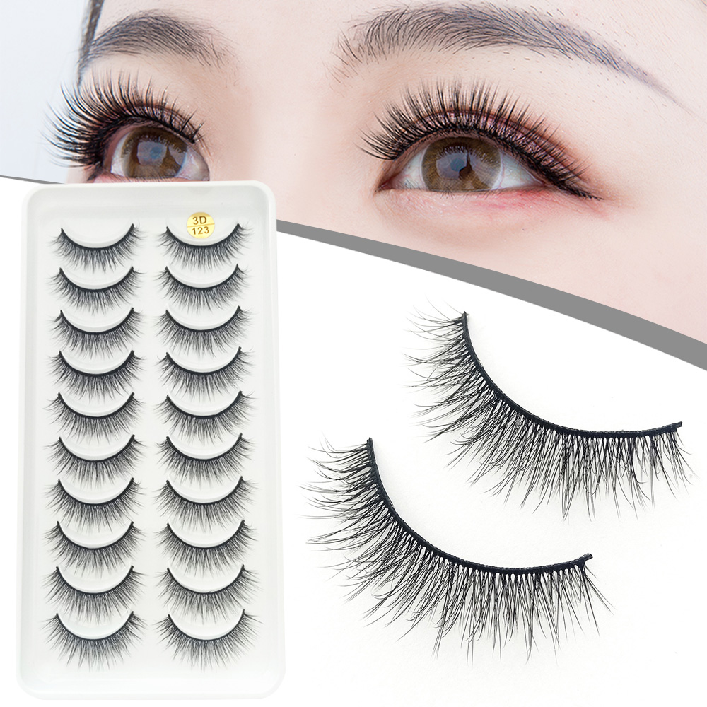 Beauty Makeup Design - 10 pares de cílios postiços fofos