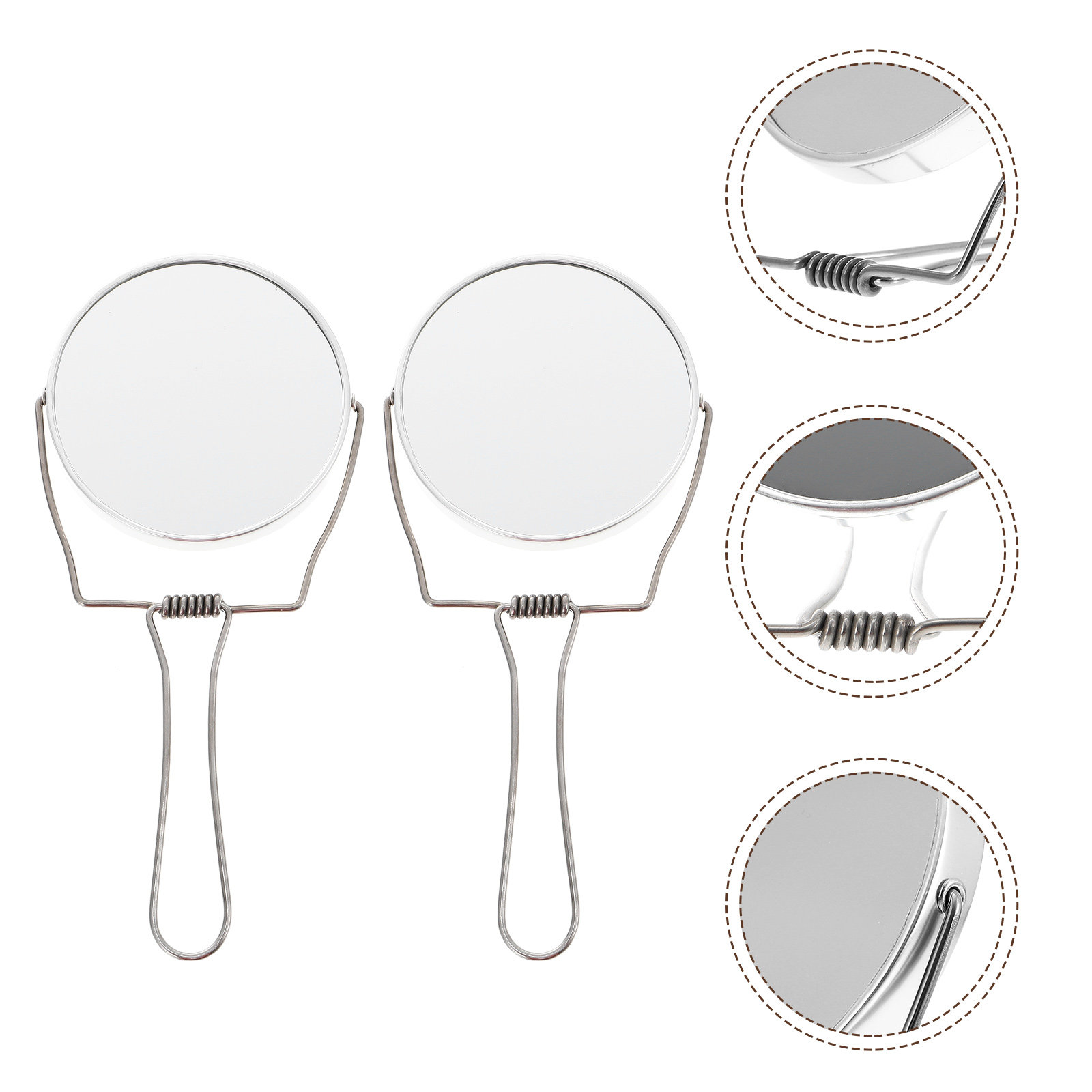 Beauty Makeup Hd - 2 espelhos de maquiagem portáteis dobráveis