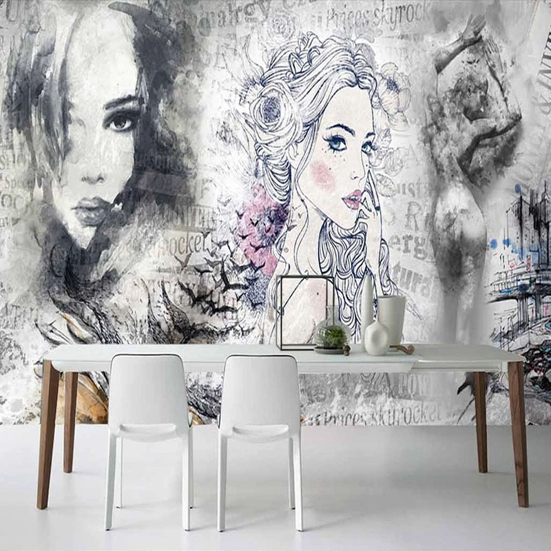 Beauty Makeup Wallpaper - Papel de Parede Personalizado 3D: Mural