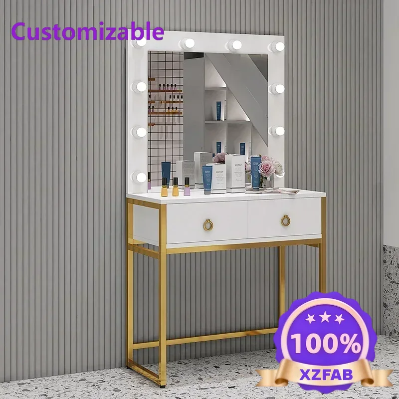Beauty Makeup Bridal - Mesa de Maquiagem Integrada com Espelho