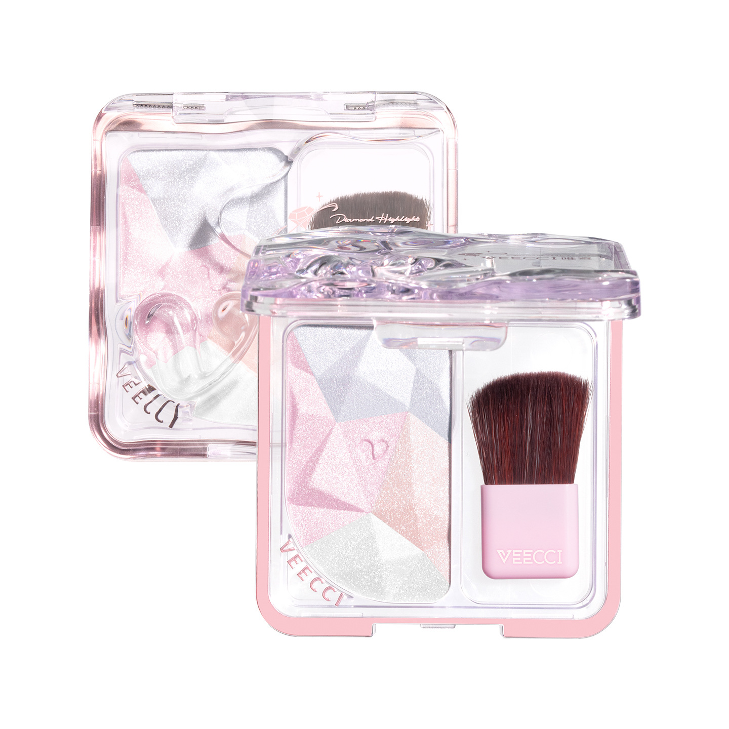 Highlighter Bronzer Palette - Paleta de Contorno e Iluminador Diamante