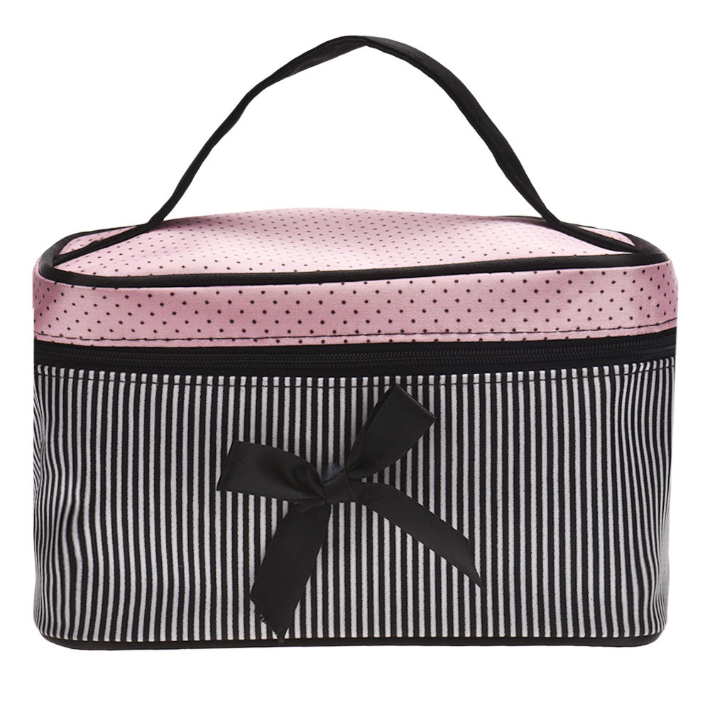 Ysl Beauty Makeup Bag - Mulheres de viagem arco listra compõem