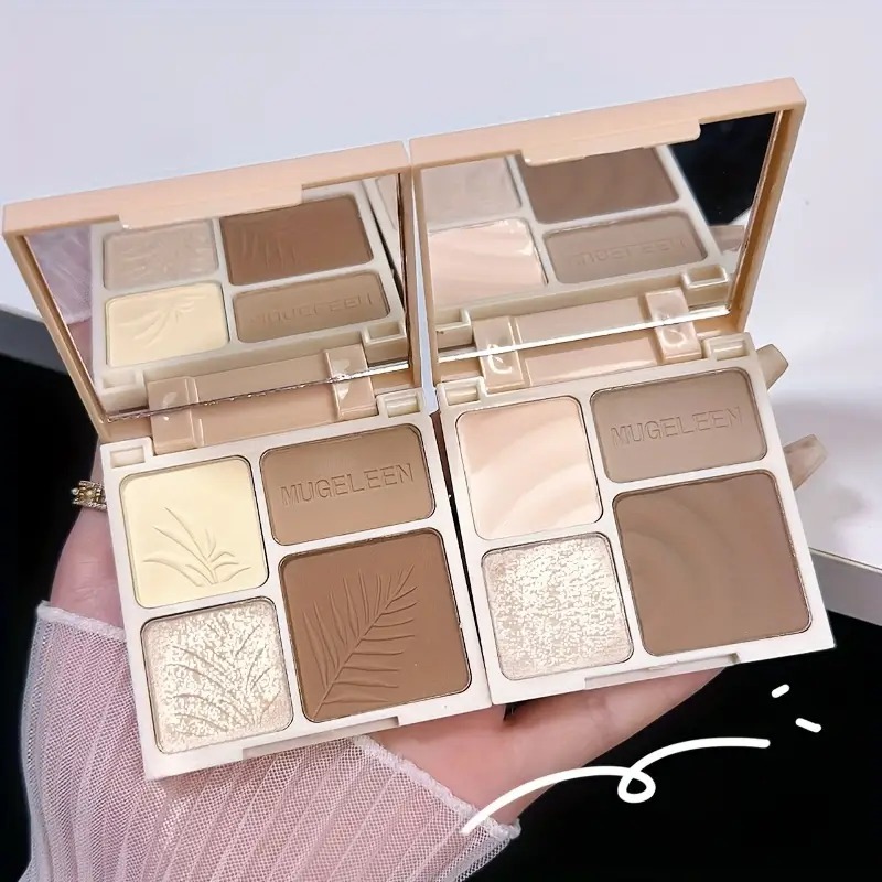 Highlighter Bronzer Palette - Quatro cores de destaque e contorno