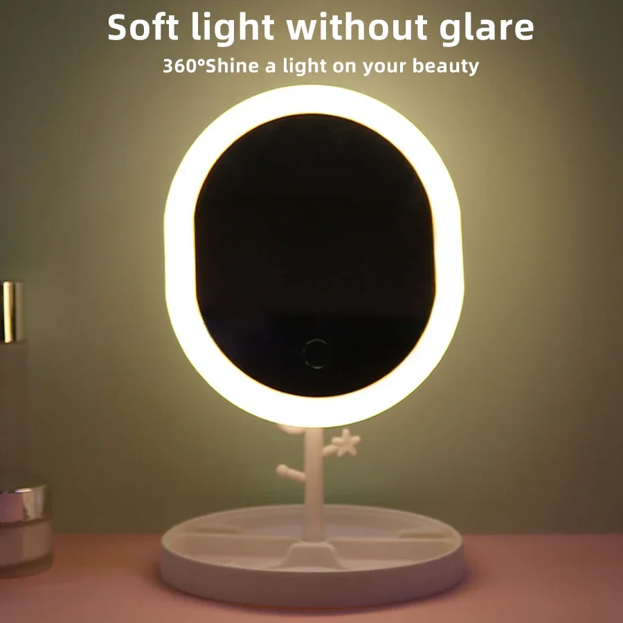 Folding Metal Maquiagem Espelh - Beauty Makeup Light avaliação e preço