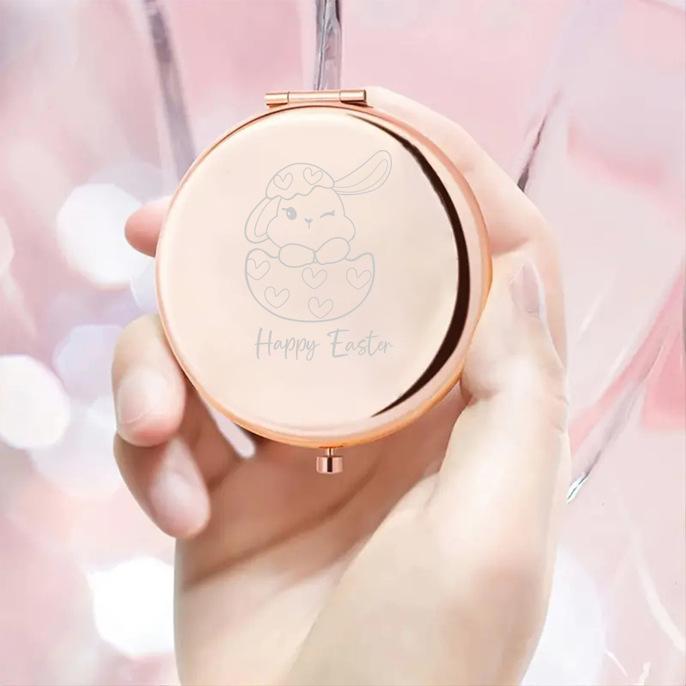 Espelho de bolso com texto per - Beauty Of Makeup avaliação e preço