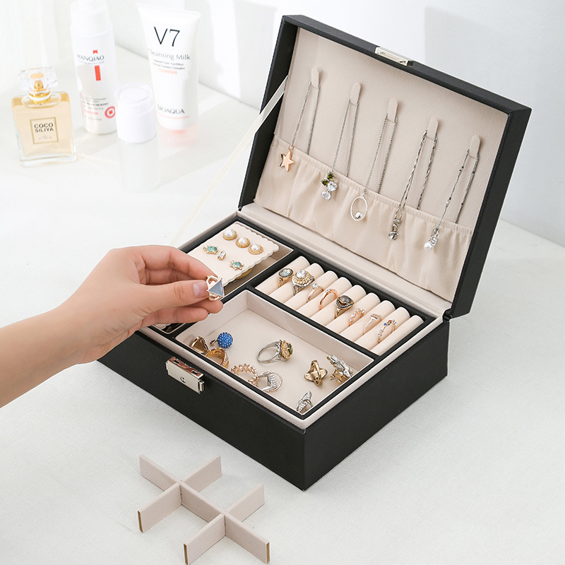 Organizador de Joias em Couro  - Beauty Makeup Box Set avaliação e preço