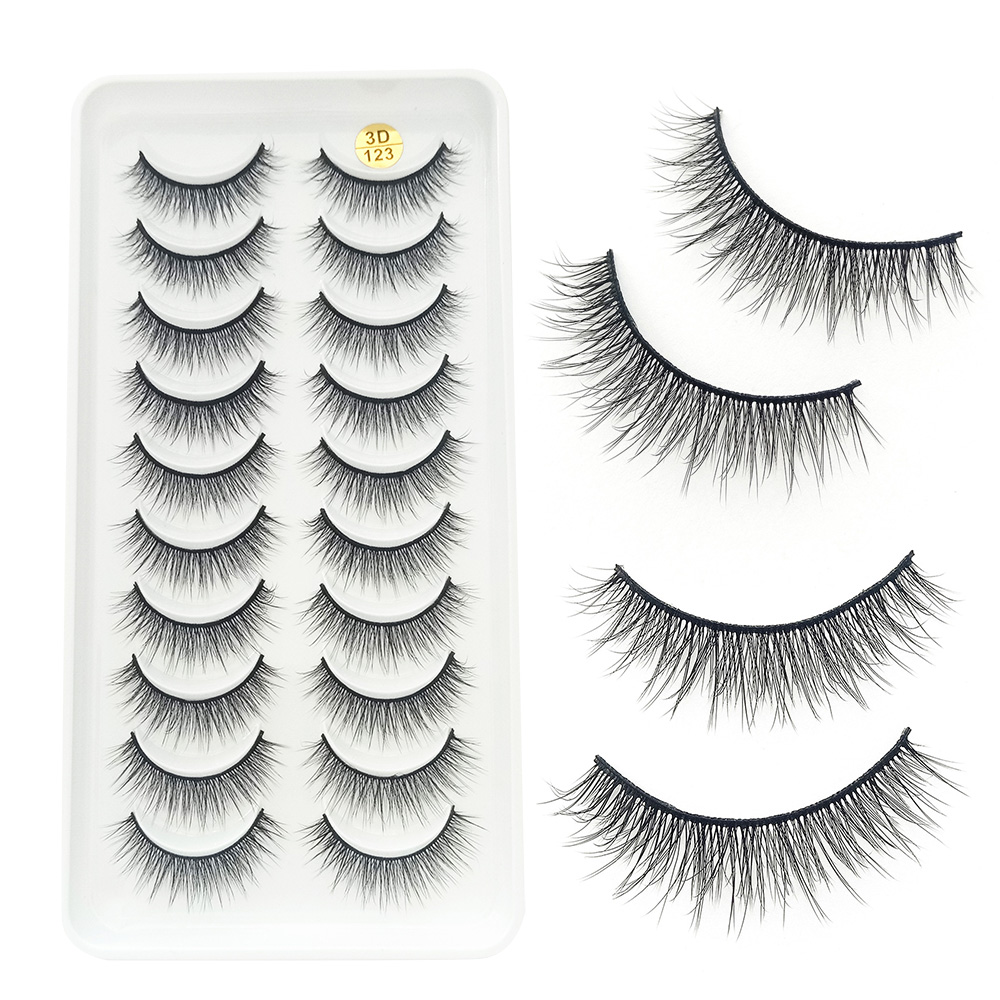 10 pares de cílios postiços fo - Beauty Makeup Design avaliação e preço