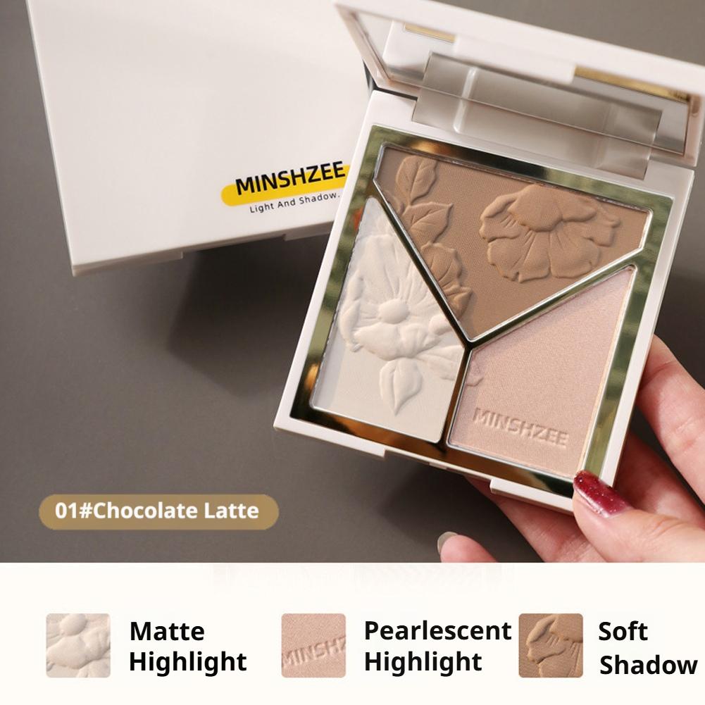 Paleta de Maquiagem 3 em 1: Bl - Highlighter Bronzer Palette avaliação e preço