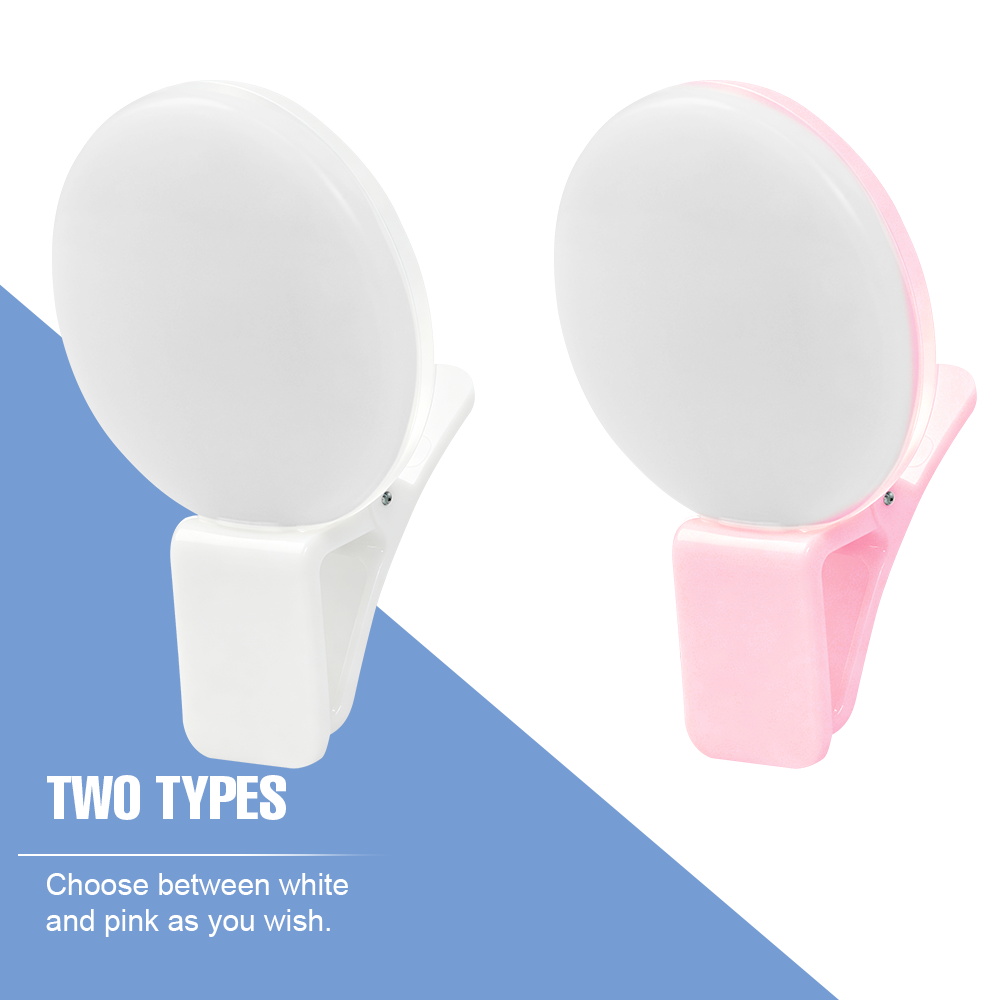 Luz de selfie portátil com cli - Beauty Makeup Light avaliação e preço