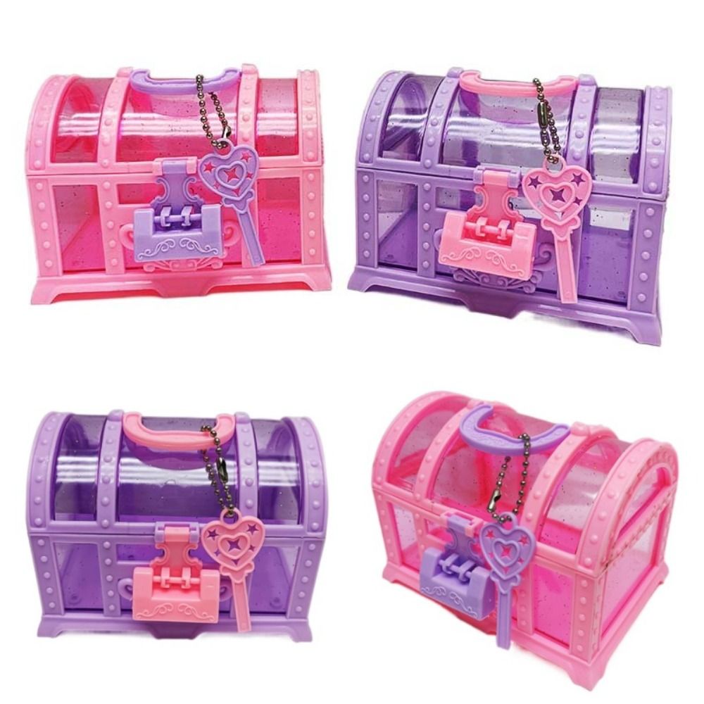 Mini Caixa de Joias Rosa/Roxa  - Beauty Makeup Box Set avaliação e preço