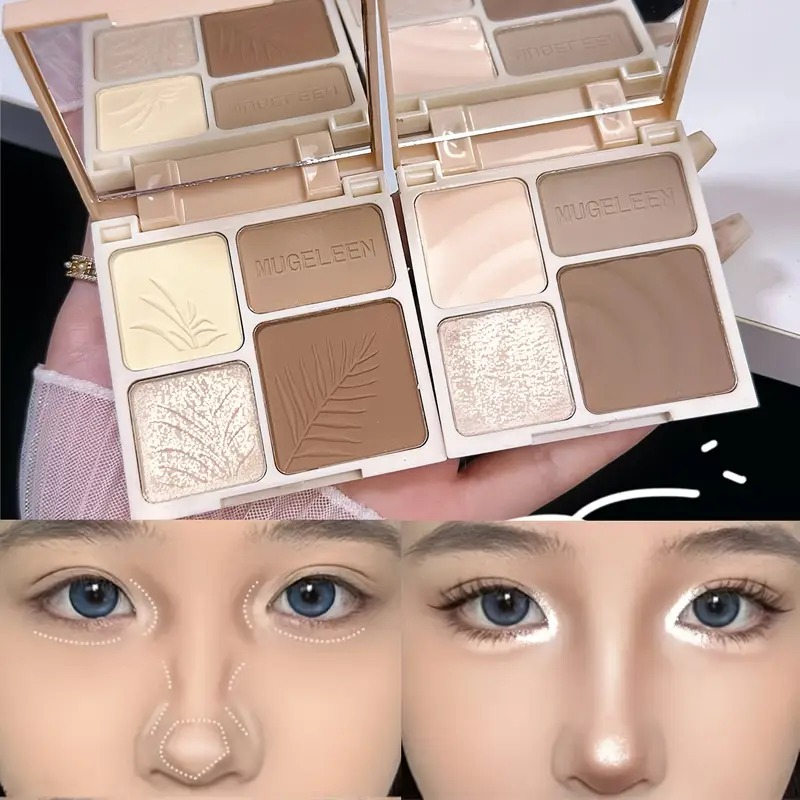 Quatro cores de destaque e con - Highlighter Bronzer Palette avaliação e preço