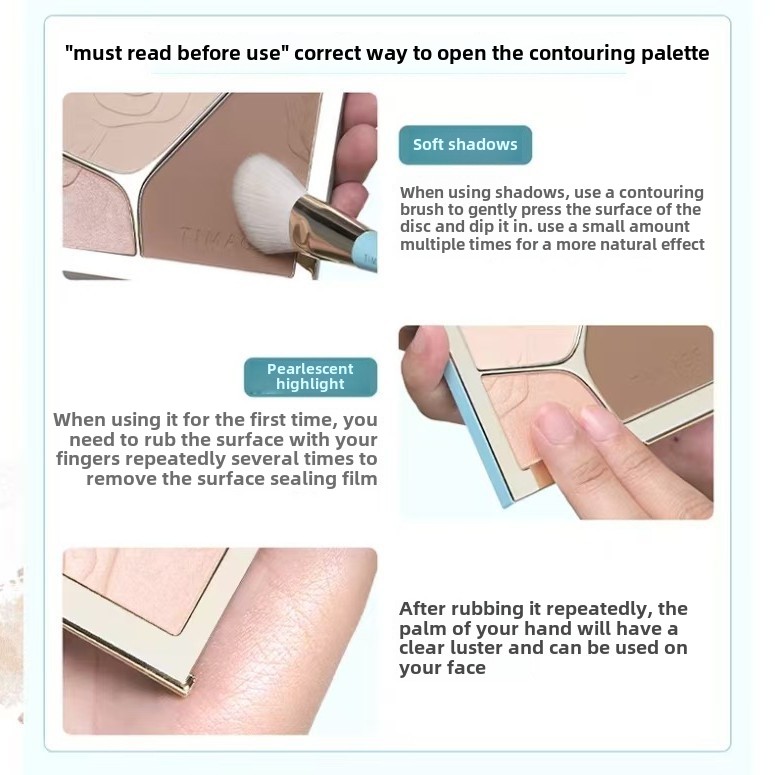 Paleta de Contorno TIMAGE Vers - Highlighter Bronzer Palette avaliação e preço