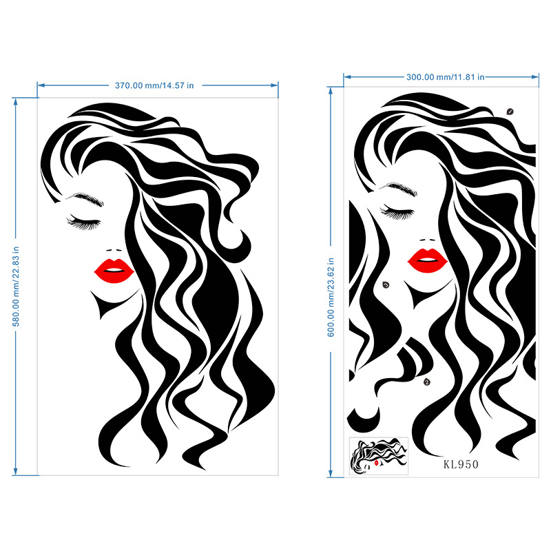 Moda feminina rosto adesivo de - Beauty Makeup Wallpaper avaliação e preço